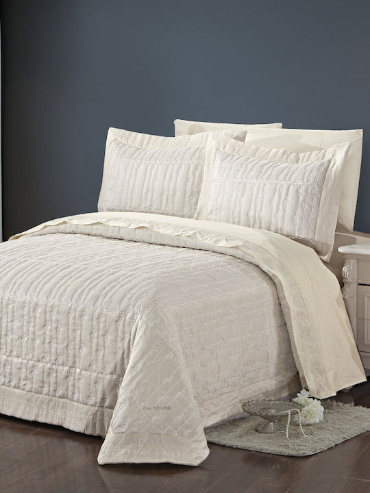 Beauty Home Galatia Bridal Set 7pcs Ecru 230x250cm