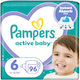 Pampers Tape Diapers Active Baby No. 6 for 13-18kg 96pcs