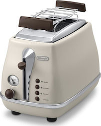 De'Longhi Icona Vintage CTOV 2103.BG 0176129045 Prăjitor de pâine 2 sloturi 900W Bej