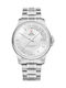 Мъжки Часовник 39mm На Батерия Със Сребрист Ацтълен Механизъм