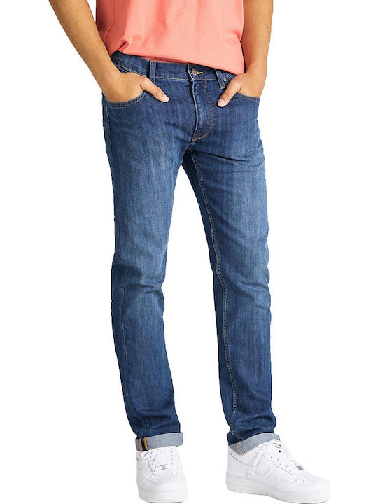 Lee Daren Zip Fly Ανδρικό Παντελόνι Τζιν Ελαστικό σε Κανονική Εφαρμογή Μπλε