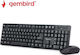 Gembird KBS-W-01 Fără fir Set tastatură și mouse Engleză US