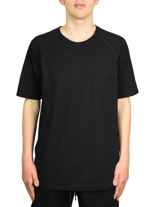 Dansport Black Bărbați T-shirt Sportiv cu Mânecă Scurtă Negru