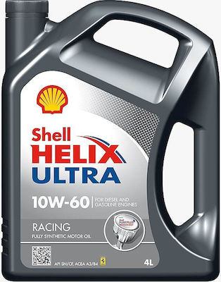 Shell Συνθετικό Λάδι Αυτοκινήτου Helix Ultra Racing 10W-60 4lt