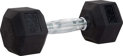 Amila Rubber Hexagon Dumbbell 1 x 7kg