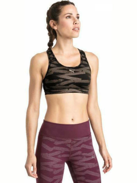 Puma 4Keeps Graphic Women's Sports Bra without Padding Black