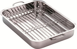 Veltihome Lasagna Pan Baking Pan from Stainless Steel 22x30cm