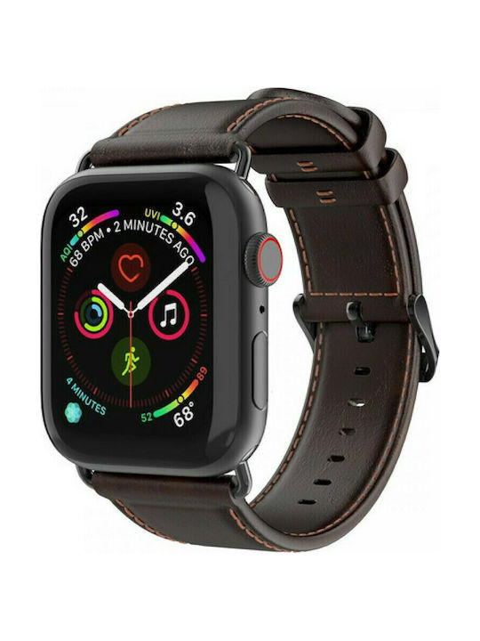 Dux Ducis Armband Synthetisches Leder Braun (Apple Watch 44/45/46mm/Ultra 49mm)