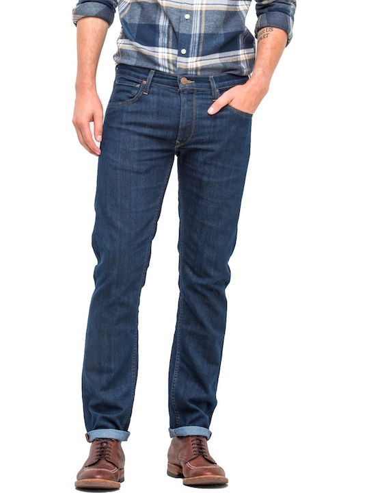 Daren Men's Jeans Pants Elastic with Slim Fit Blue