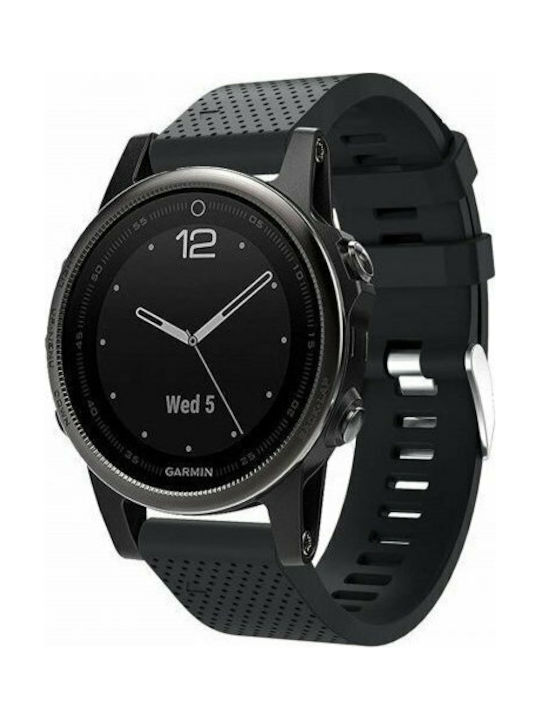 QuickFit Mesh Dots Σιλικόνης Μαύρο (Garmin Fenix 5s / 6S / 6S Pro)