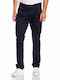 Hose Chino in Schlanker Passform Marineblau