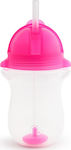 Munchkin Click Lock Tip Toddler Plastic Cup 296ml for 12m+ Pink /pink