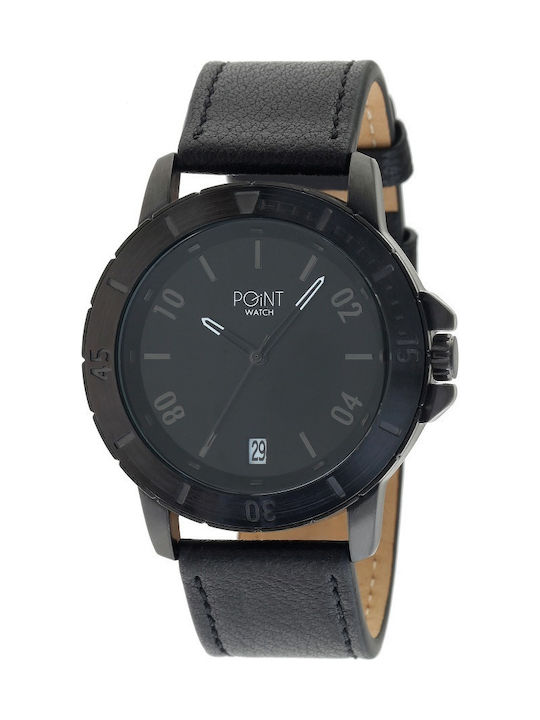 Point Watch Mars SK8 Uhr Batterie mit Schwarz Lederarmband