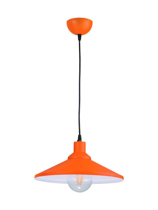 ArkoLight Hängende Deckenleuchte Einfaches Licht für Fassung E27 Orange