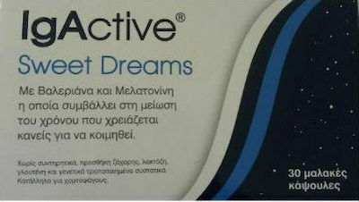 IgActive Sweet Dreams Συμπλήρωμα για τον Ύπνο 30 μαλακές κάψουλες