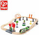 Hape Wooden Train Set Solar Power Circuit with Light for 3+ years