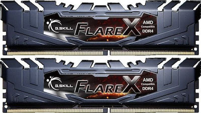 G.Skill Flare X (for AMD) 16GB DDR4 RAM with 2 Modules (2x8GB) and 3200 Speed for Desktop