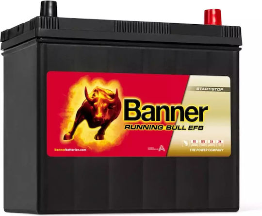 Banner Car Start/Stop Battery Running Bull EFB 55515 with 55Ah Capacity and 460A CCA