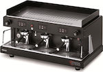 Wega Pegaso Opaque EVD Schwarzmetallic Gewerbliche Espressomaschine mit 3 Gruppe B98xT55.5xH51.5cm