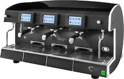 Wega MyConcept EVD Commercial Espresso Machine 3-Group Matt Black W104xD60xH59cm