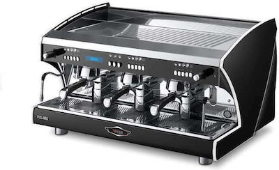 Wega Polaris EVD Mattschwarz Gewerbliche Espressomaschine mit 3 Gruppe B100xT57xH52cm