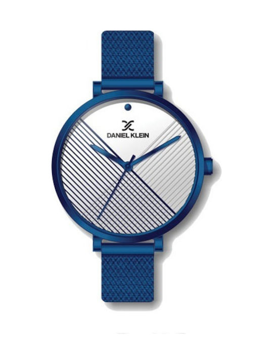 Daniel Klein Watch with Blue Metal Bracelet DK.1.11814-6