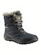 Columbia Snow Boots with Laces & Fur Minx Shorty III Black