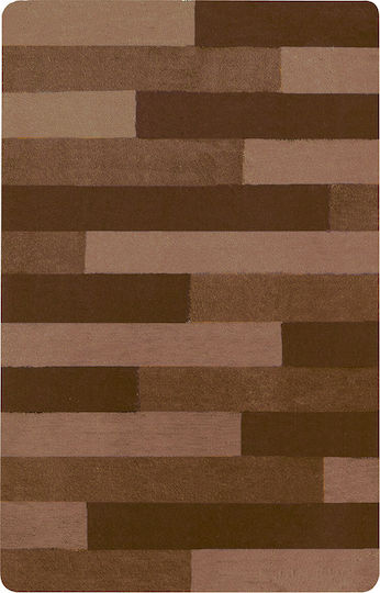 Spirella Badematte Synthetisch,Polyester/Cotton/Leather Rechteckig Plank 05804.001 Brown 55x65cm