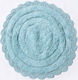 Palamaiki Bath Mat Cotton Round Modeo Blue Width 70cm