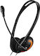 Canyon CNS-CHS01BO On Ear Multimedia Headphone with Microphone 3.5mm Jack Orange