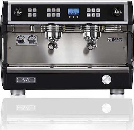 Dalla Corte Evo2 Nebula Schwarz Gewerbliche Espressomaschine mit 2 Gruppe B73xT52.5xH51cm