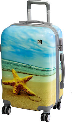 A2S Starfish Cabin Travel Suitcase Hard with 4 Wheels Height 55cm