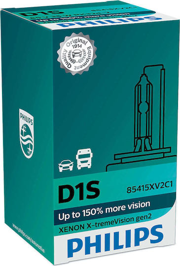 Philips Lamps Car X-tremeVision Gen2 D1S Xenon 4800K Natural White 85V 35W 1pcs
