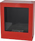EcoHot Bio Cube 02 Indoor Floor Bioethanol Fireplace Red 90x30x94cm