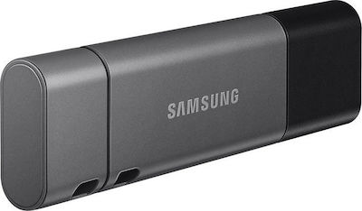 Samsung Duo Plus 64GB USB 3.1 Stick με σύνδεση USB-A & USB-C Γκρι