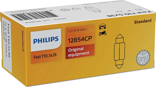 Philips Lamps Car Festoon Vision Conventional C10W 12V 10W 1pcs