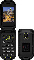 Vertex K205 Dual SIM Κινητό με Μεγάλα Κουμπιά Μαύρο