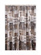 Viopros Перде с Плик с Писалка Куоре Кафяво 135x270см