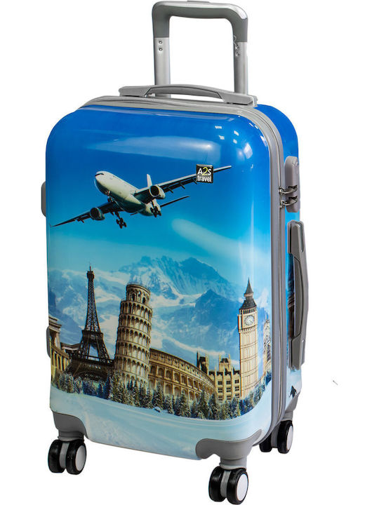 A2S World Monuments Koffer Kabine Hart Mehrfarb...