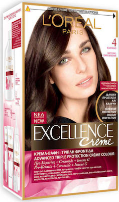 L'Oreal Paris Excellence Cream Colour 4.0 Καστανό 48ml