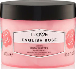 I Love Cosmetics English Rose Body Butter Butter Körper 300ml