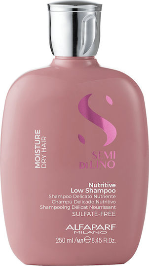 Alfaparf Milano Professional Semi di Lino Moisture Nutritive Σαμπουάν Αναδόμησης/Θρέψης για Ξηρά Μαλλιά Μαλλιά 250ml