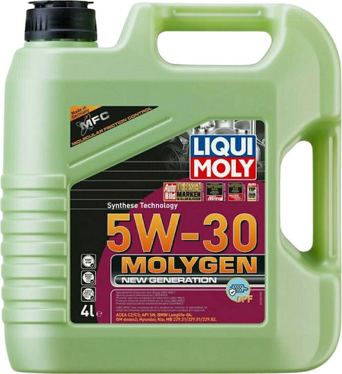Liqui Moly Molygen New Generation Συνθετικό Λάδι Αυτοκινήτου 5W-30 4lt