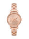 Michael Kors Sofie Watch with Pink Gold Metal Bracelet