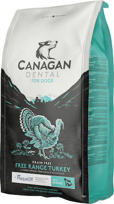 Canagan Free Range Turkey Dental 2kg Hrană Uscată pentru Câini fără Cereale cu Curcan, Pui și Cartofi