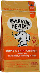 Barking Heads Bowl Lickin' Chicken 2kg Trockenfutter ohne Getreide für erwachsene Hunde mit Brauner Reis und Huhn