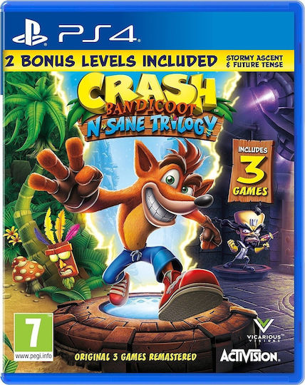 Crash Bandicoot N. Sane Trilogy (Bonus Edition) PS4 Game (Used)