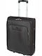 Diplomat Medium Fabric Black Suitcase With 2 Wheels Height 61cm