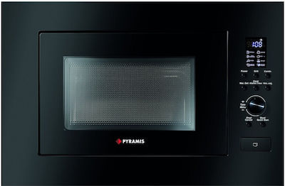 Pyramis 30 034011401 Built-in Microwave Oven with Grill 23lt Black