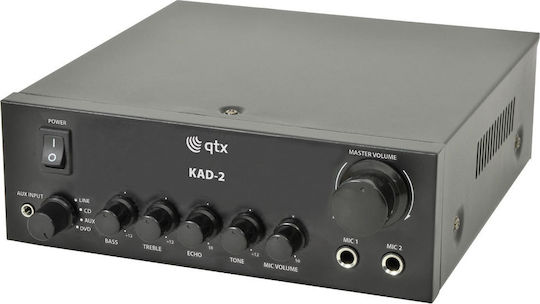 QTX Sound KAD-2 PA Power Amplifier 2 Channels 35W/4Ω 25W/8Ω Black